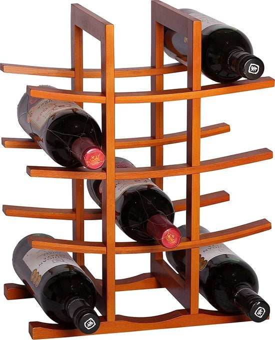 Wijnrek Premium, Sostegno per Bottiglie, Supporto per Fiaschi di Vino