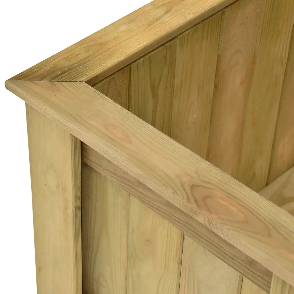 Fioriera Rialzata 196x50x100 cm in Legno di Pino Impregnato 49099