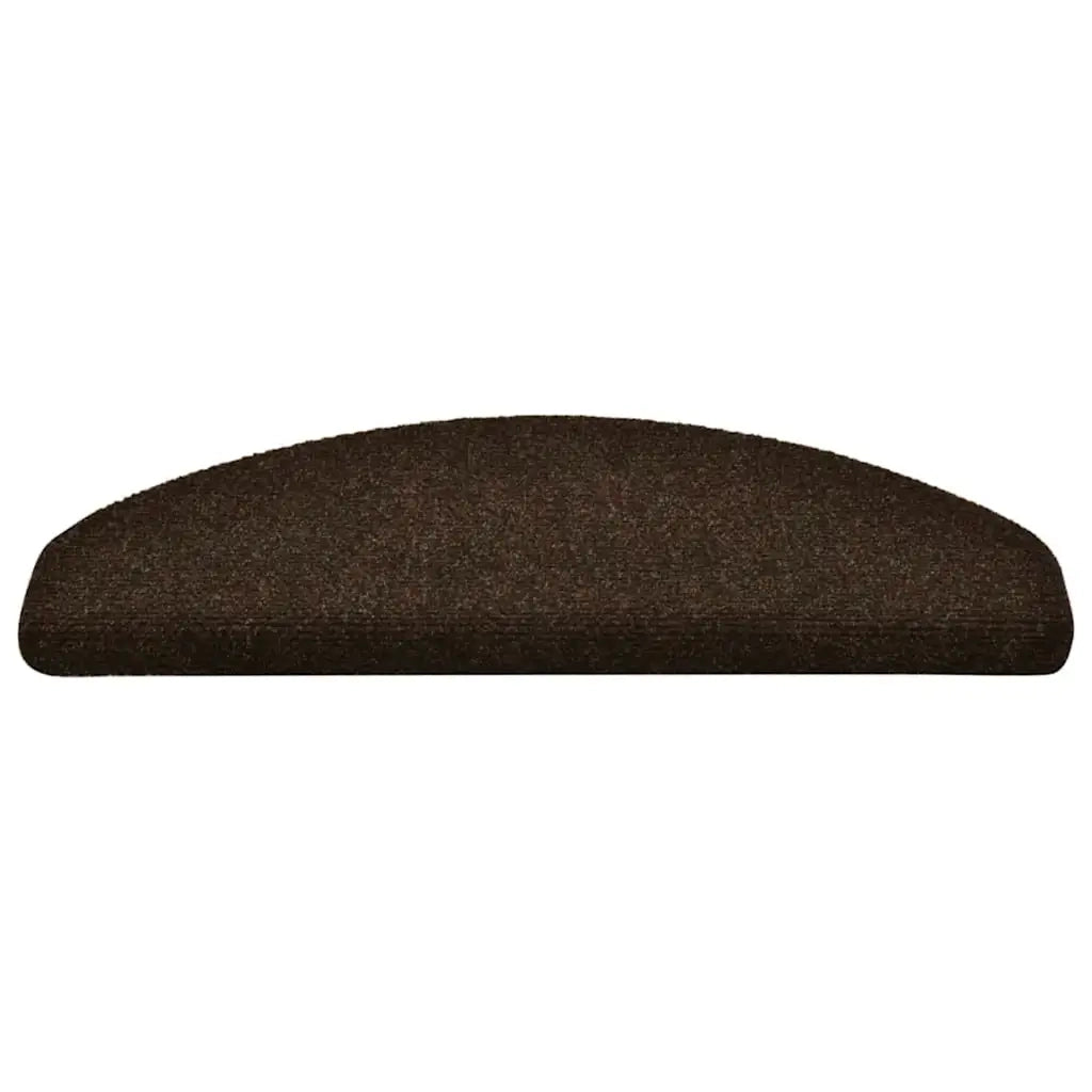 Tappetini per scale autoadesivi 20 pz 65x21x4 cm marrone semicircolari grandi 3365650