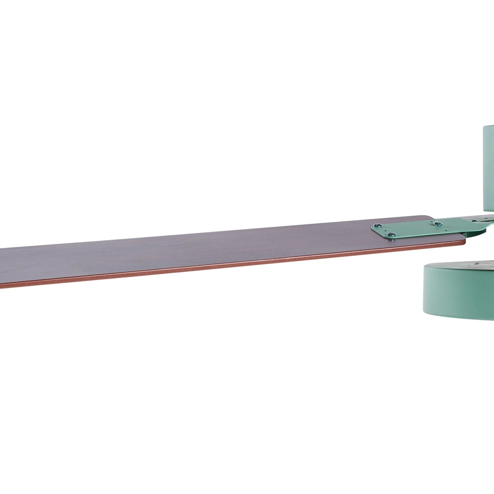 Ventilatore da soffitto con luce Ventilatore verde Materiale sintetico Ferro Telecomando Luce Effetto Legno Grana Soggiorno Tradizionale