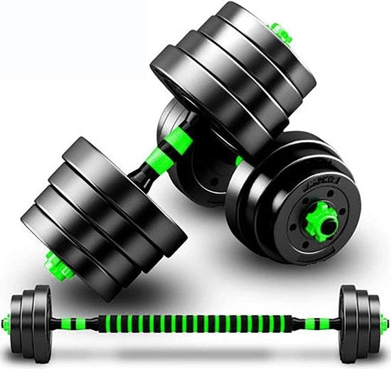 Set di dumbbell regolabili 10kg (5kg*2) - 1 coppia - Allenamento di forza per uomo e donna - Allenamento a casa fitness - Manubri lunghi - Allenamento ginnastico a casa