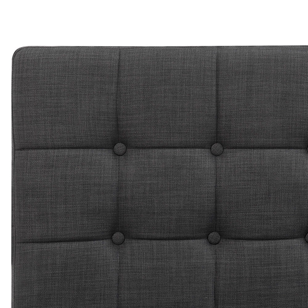 Letto Tessuto di colore Grigio Scuro Elettrico Regolabile con Telecomando 160 x 200 cm matrimoniale moderno