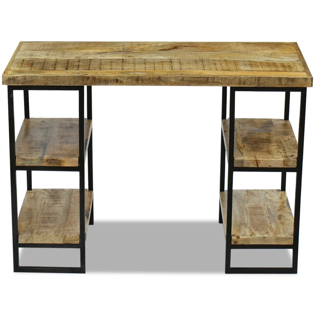 Scrivania da Ufficio in Legno di Mango 110x50x76 cm cod mxl 67954