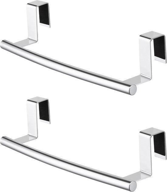 Porta asciugamani per cucina in acciaio inossidabile - 2 pezzi - Asciugamani appesi per porta