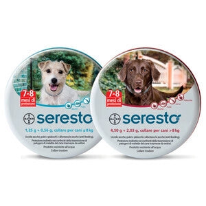 BAYER COLLARE CANE SERESTO MENO DI 8 KG- 1,0 pz