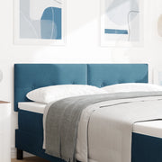 Testiera LED  Piegata Bottoni Blu Scuro 72 cm Velluto