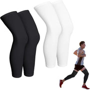 Set di compressi sportivi per ginocchia da 4 - Antiscivolo - Respiranti - Leggeri - Materiale confortevole - Termoiscali per le gambe