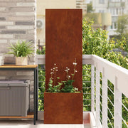 Schermo per privacy in giardino Ruggine 50 x 32 x 150 cm 876447