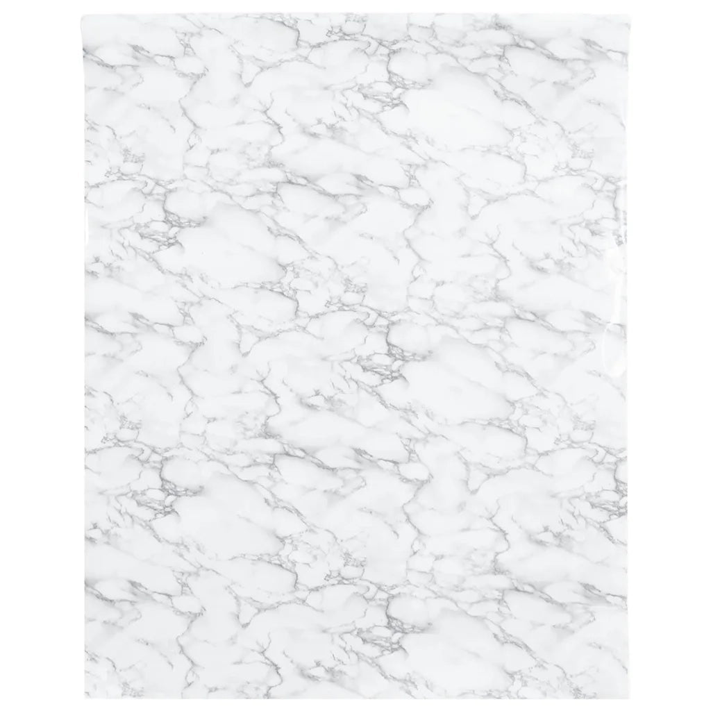 Adesivo per Mobili Autoadesivo Bianco Marmoreo 90x500 cm in PVC 155774