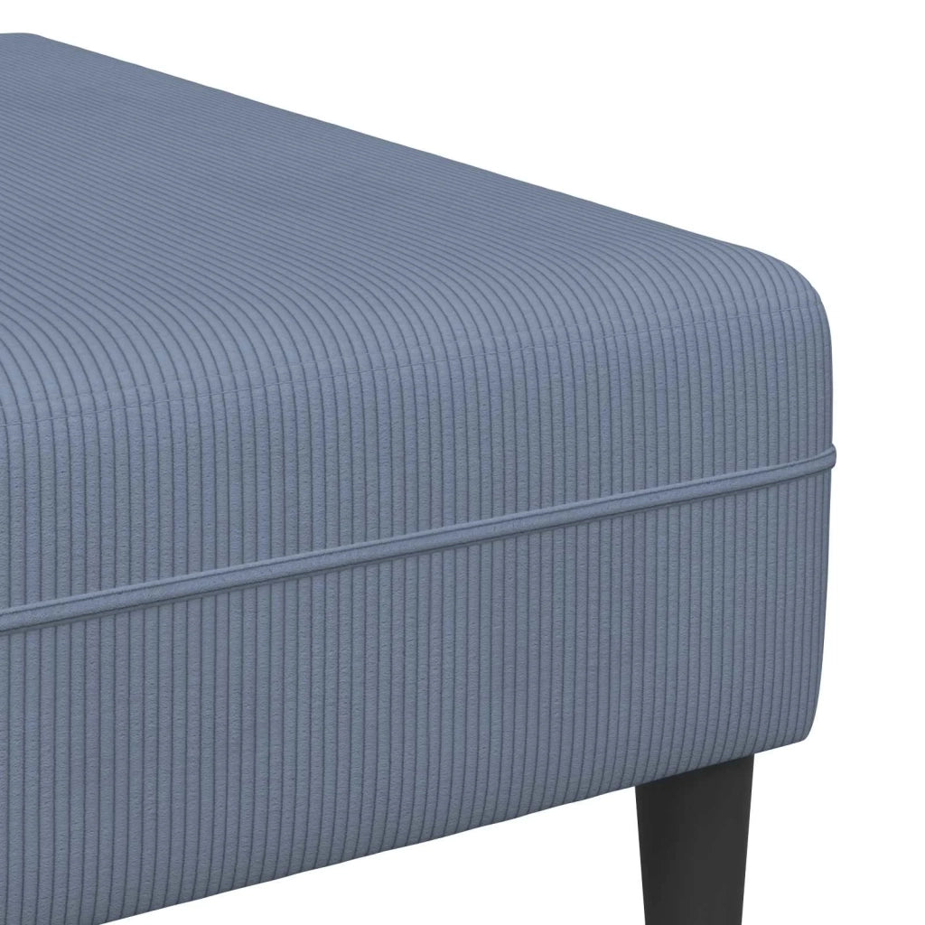 Divano Blu 250 x 188 x 76 cm Tessuto in Cords 3335134