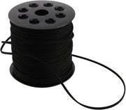 Cordone in pelle artificiale 2,6 mm - nero - 90 m - DIY - decorativo - sostenibile