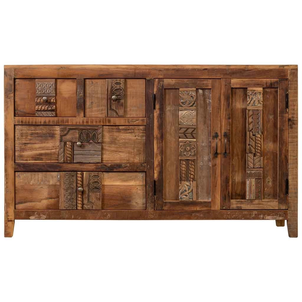 Credenza in legno naturale 150x43x88