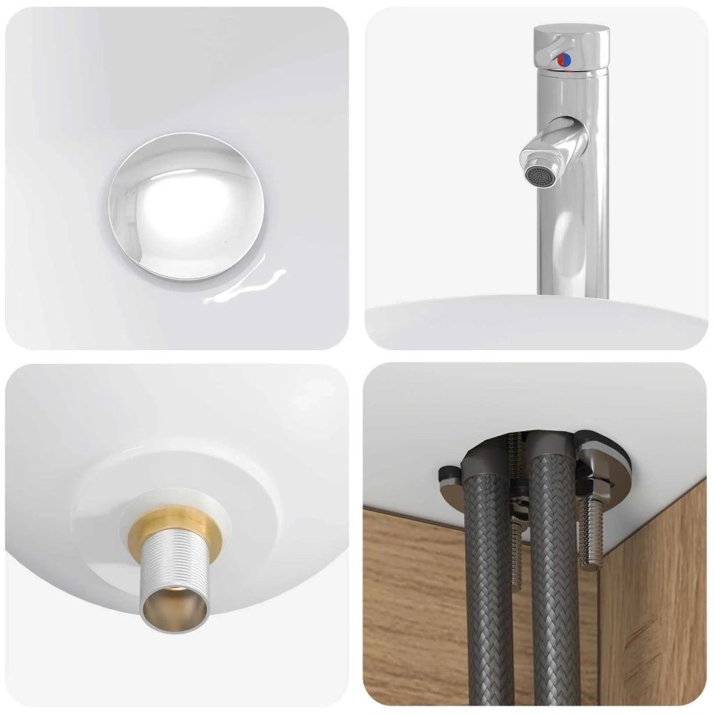 Set di mobili per il bagno 2 pz Rovere Artigianale 3406122