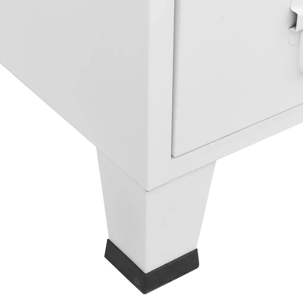 Armadio Industriale Bianco 67x35x107 cm in Acciaio CFW3116011