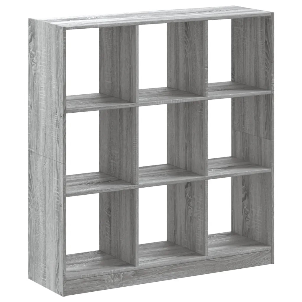 Libreria-Scaffale per Libri-Mobile di Stoccaggio Grigio Sonoma 102x32x108 cm in Legno Multistrato