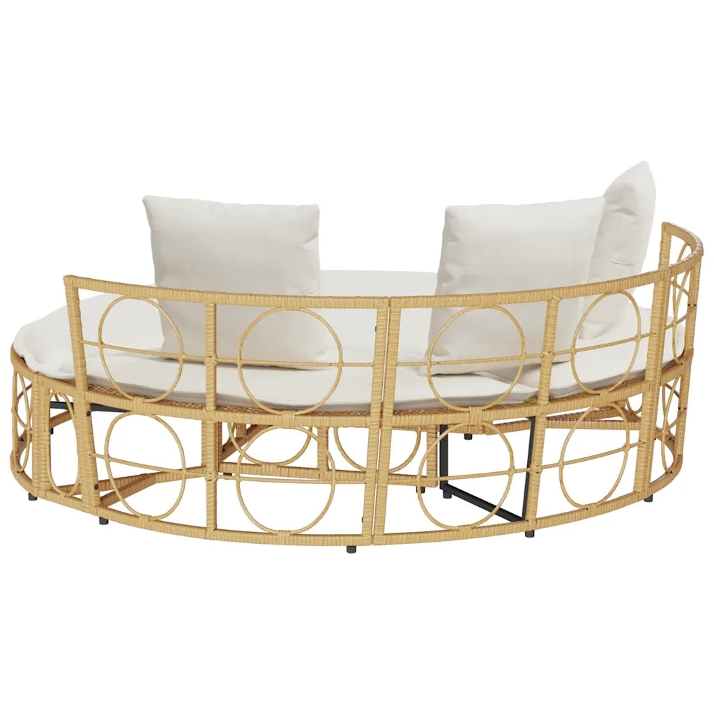 Lettino Prendisole Esterno senza Tetto in Polyrattan 4108237