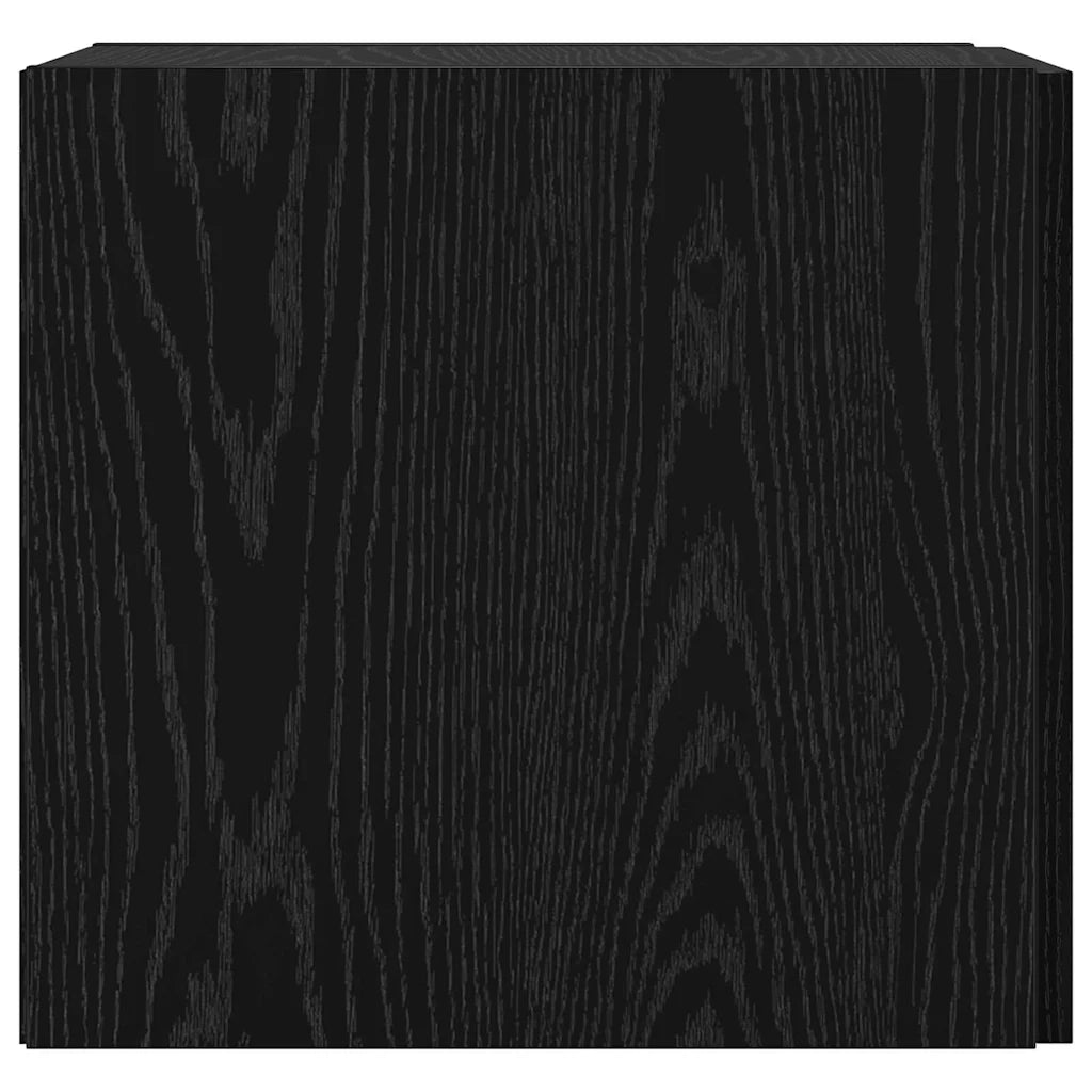 Mobiletto a muro Rovere Nero 30 x 42.5 x 39.5 cm 869149