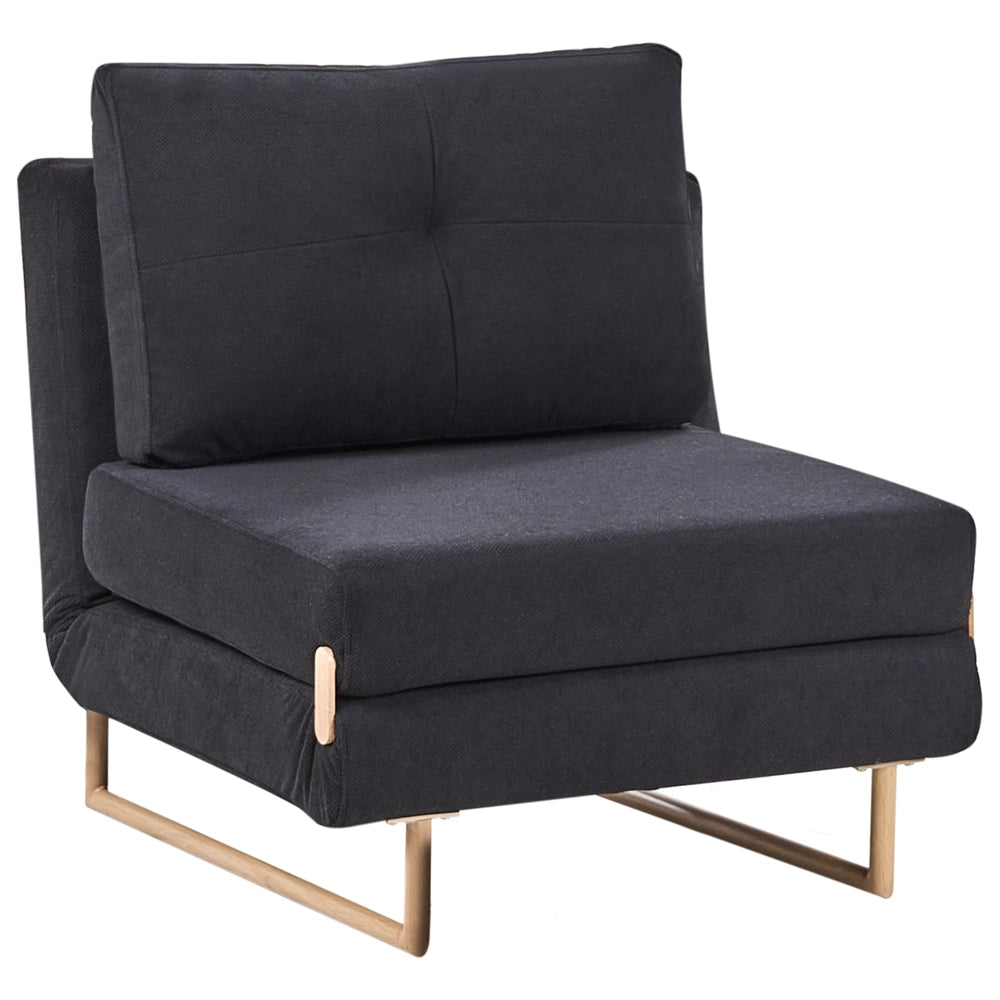 Divano letto singolo Boucle S per 1 persona Pieghevole bouclè bianco sporco pieghevole camera ospiti