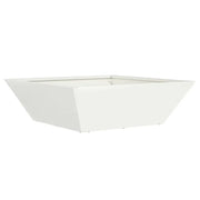 Fioriere | Cassetta per fiori | Vaso da giardino Bianco 50 x 50 x 15 cm