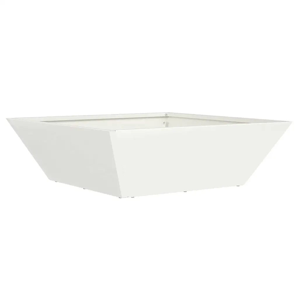 Fioriere | Cassetta per fiori | Vaso da giardino Bianco 50 x 50 x 15 cm