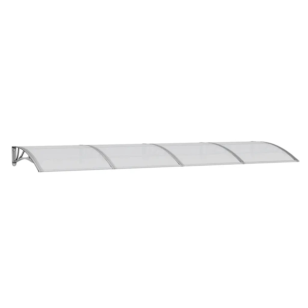 Pensilina per porta grigia 350x100 cm in policarbonato CFW6594766