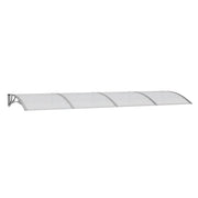 Pensilina per porta grigia 350x100 cm in policarbonato CFW6594766