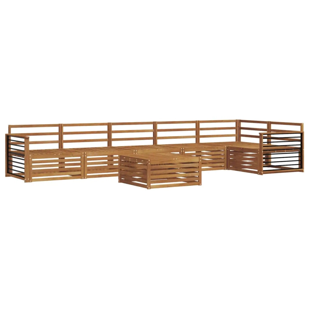 Set di divani da esterno 7 pcs Naturale