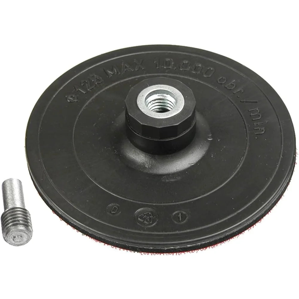 Topex 61h740 disco in gomma con n velcro, 125 mm x m14 + gamb ds