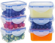 Set di 6 piccole scatole da 180 ml con coperchi, scatole per gelato, scatole per congelazione, piccole scatole per microonde, scatola per kimchi, scatola per snack