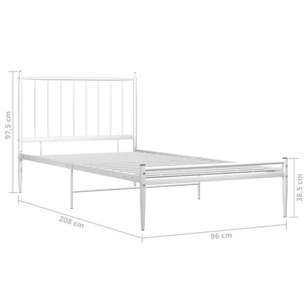 Giroletto Bianco in Metallo 90x200 cm 325010