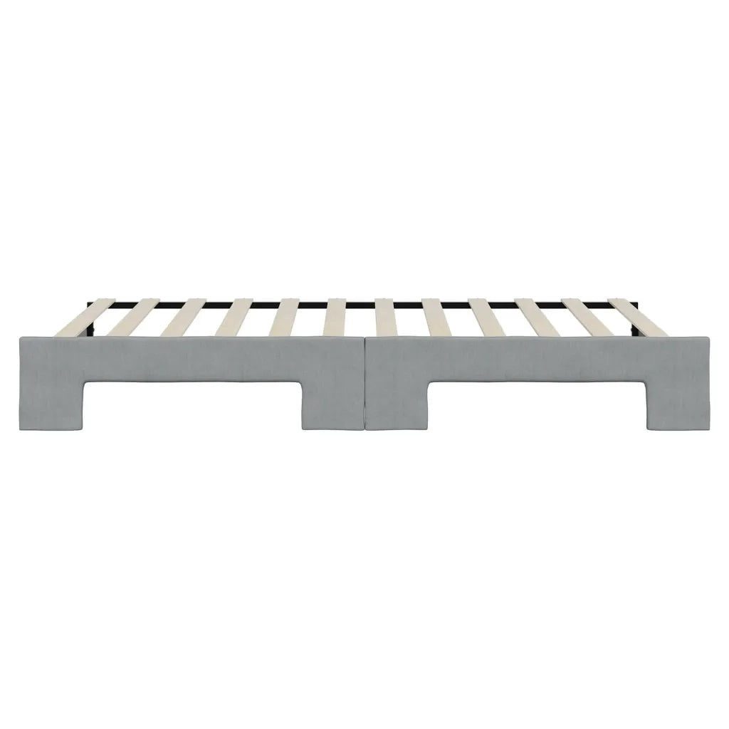 vidaXL Divano Letto con Letto Estraibile Grigio Chiaro 100x200 Tessuto
