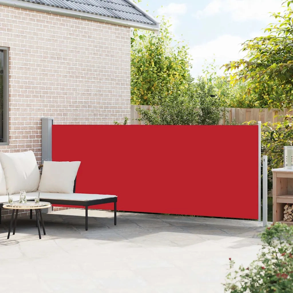 Tenda Laterale Retrattile per Patio 140x500 cm Rossa cod mxl 21557
