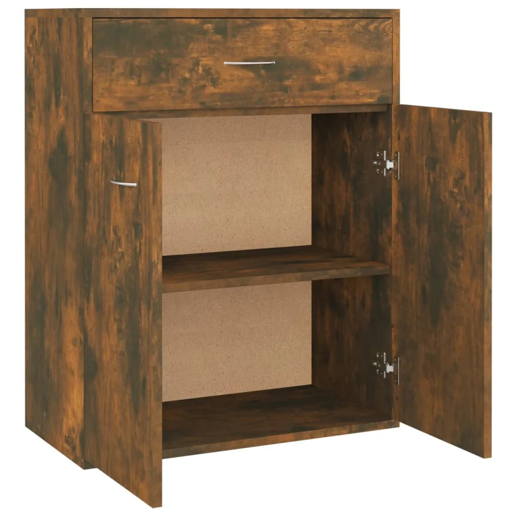 Buffet credenza cassettiera armadio mobile contenitore organizer per cucina soggiorno salotto 60 x 30 x 75 cm legno ingegnerizzato marrone 02_0030964