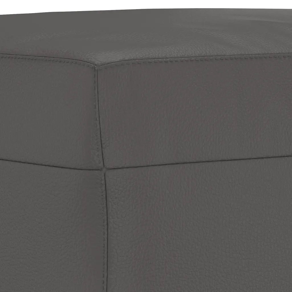 Panca Grigia 100x35x41 cm in Similpelle 349462