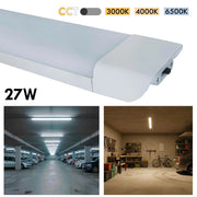 Plafoniera lineare LED 27W CCT lampada soffitto parete 2700lm luce interni cucina ripostiglio cantina 60cm 230V