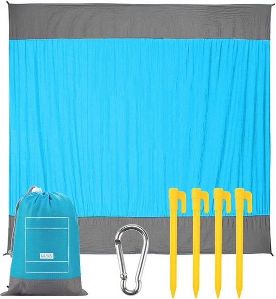 Deken per picnic - impermeabile - materasso per esterno - 210x200cm - materasso per sabbia - ripstop - ancore - deken per esterno