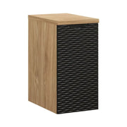 Set per il bagno YOKA nero: mobiletto 30 cm + piano per lavabo