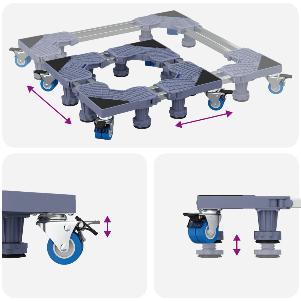 Base per Lavatrice con Ruote Regolabile 350 kg