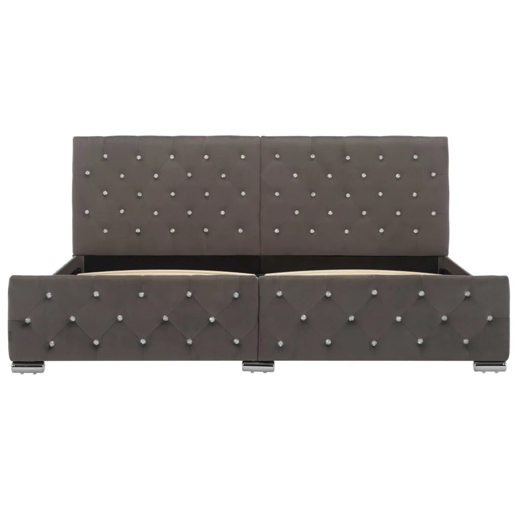 Giroletto Grigio in Velluto 180x200 cm 286834