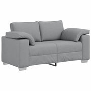 Divano | Divano da soggiorno | Sofa a due posti Grigio chiaro 160 cm Tessuto