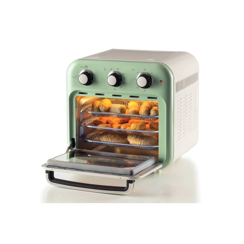 Friggitrice ad aria e forno Vintage 16L 1400W - Accessori inclusi - Verde