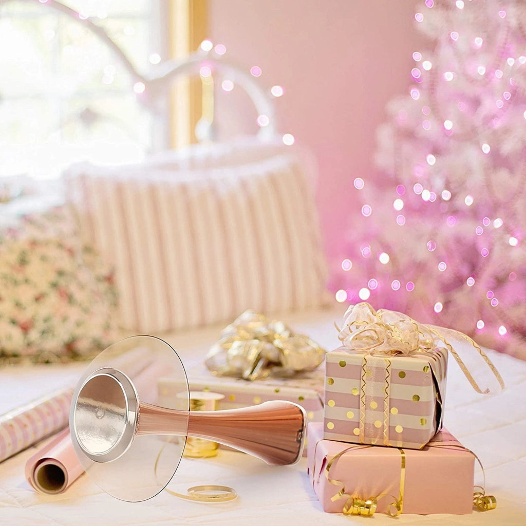 ZMH Lampada da tavolo LED Dimmabile Moderna USB 3 Livelli di Luminosità Rosa Oro da Comodino