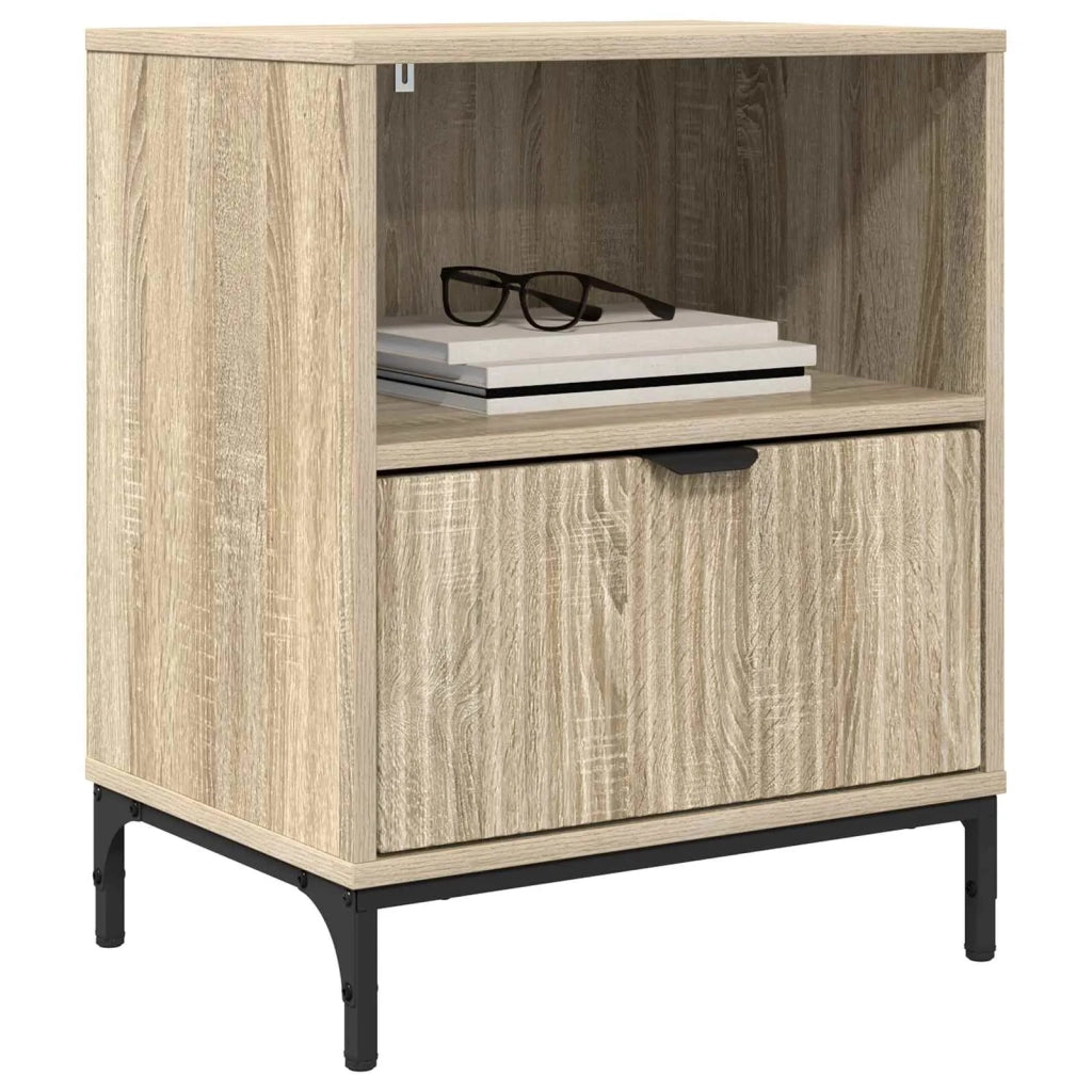 Armadio da Notte con cassetto rovere sonoma 49 x 36 x 61 cm 883478