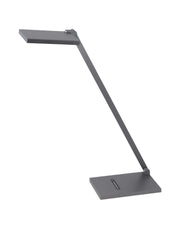 Lampada da Tavolo Zermatt 10W LED Integrato, CCT 3000K/4000K, Regolazione Luce al Tocco, Struttura in Metallo e Metacrilato Grigio Titanio - IP20