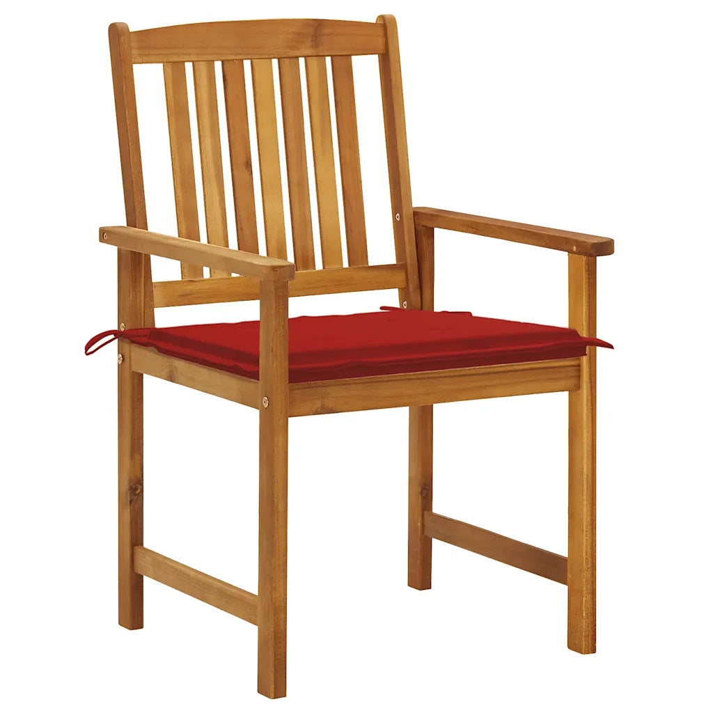 Sedie da Giardino con Cuscini 8 pz in Legno Massello di Acacia 3078172