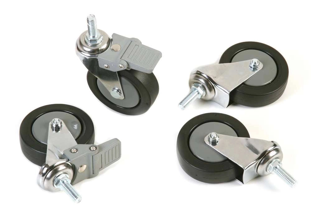 Archimede scaffale metallico set 4 ruote in gomma  cucina bagno garage cabina armadio