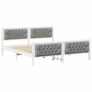 Letto matrimoniale | Letto per adulti | Struttura del letto Grigio chiaro 180 x 200 cm Pino massello