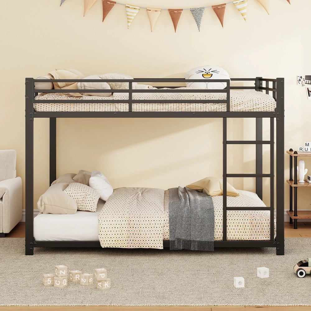 Letto a castello ¨C Minimal ¨C Nero metallo 140x200cm