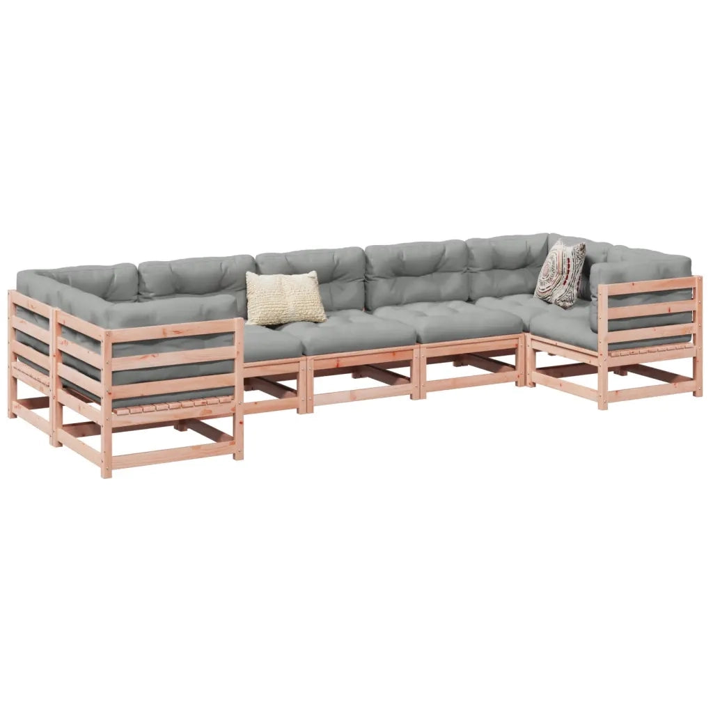 Set Divani da Giardino 7 pz in Legno Massello Abete Douglas 3299616