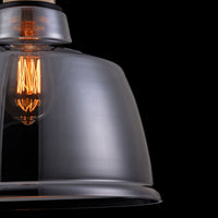 Lampada pendente Pendant in Metallo Irving Nero